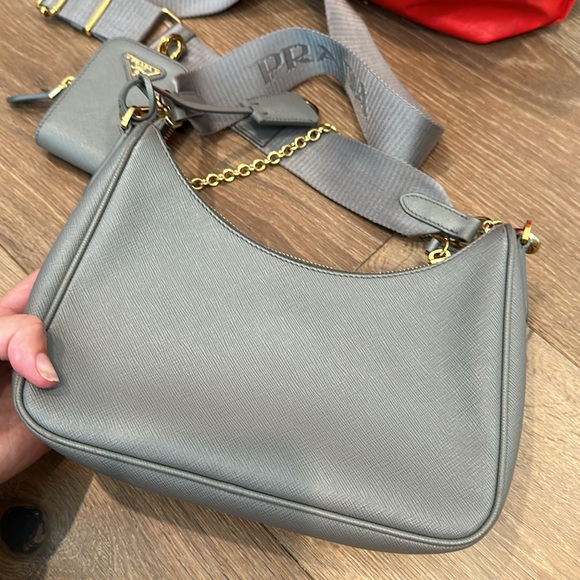 Prada Re-Edition 2005 Saffiano leather bag, grey - Picture 8 of 15